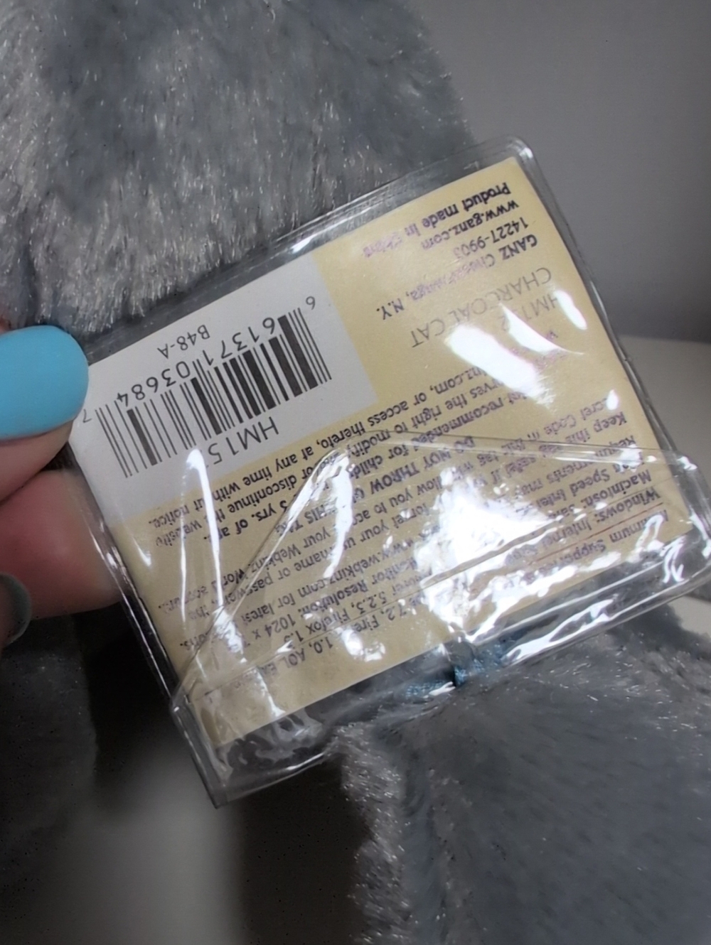 ♥️NWT♥️ Webkinz Charcoal Cat Sealed Code Collectible Vintage Y2k - Picture 4 of 11